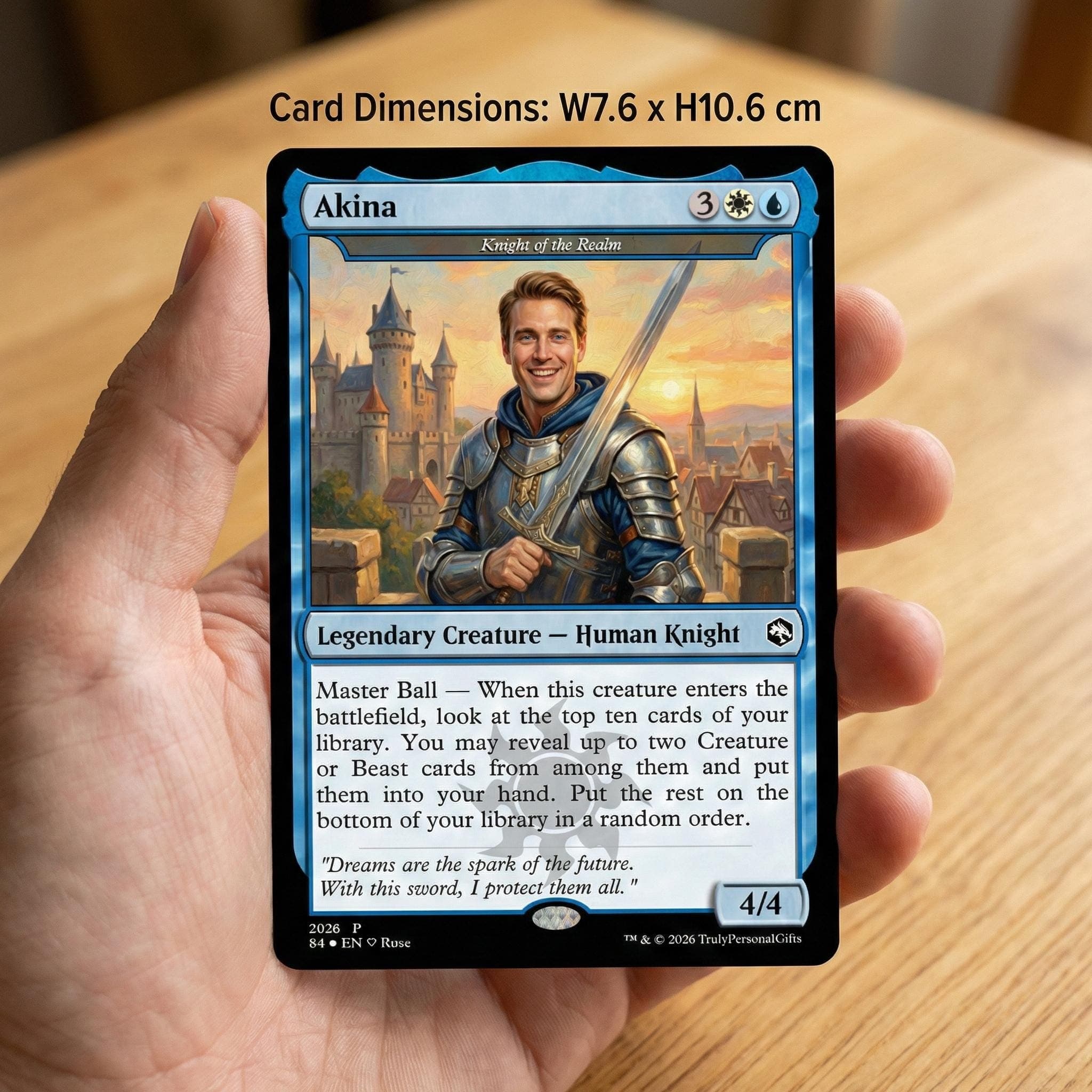 Custom Magic The Gathering Card, Personalised MTG Gift for Boyfriend, Custom Fantasy Portrait from Photo, Funny Anniversary Valentine Gift for Him - image 4