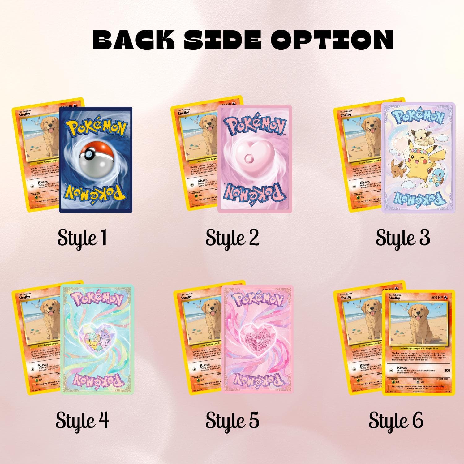 Custom Photo & Text Game Card – Poke Card Gift for Pet Lover - image 4