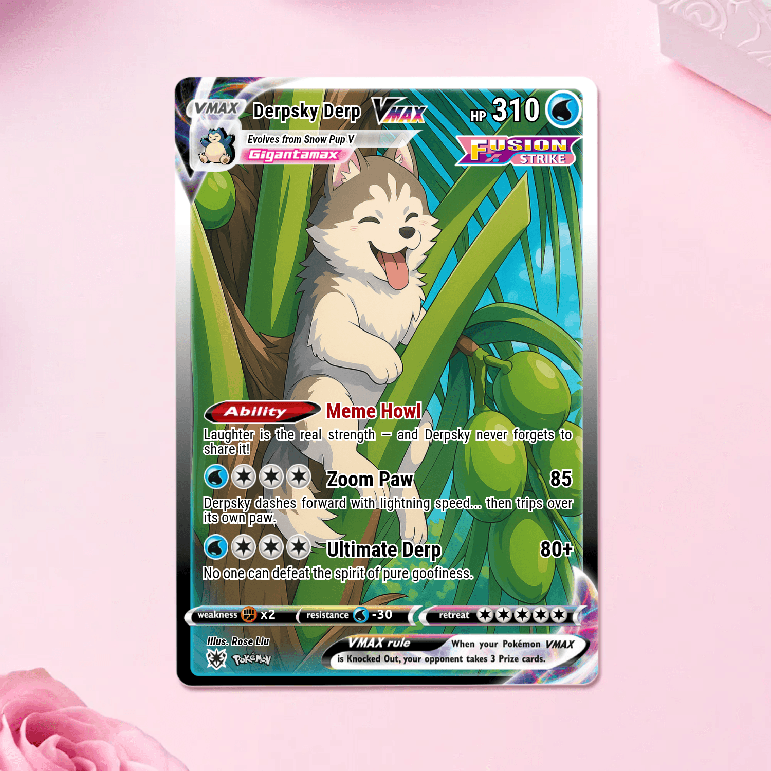 Custom Pet Pokémon Card | Personalized Pet Trading Card | Turn Your Dog or Cat into Pokémon | Funny Anime Card Gift for Pet Lovers