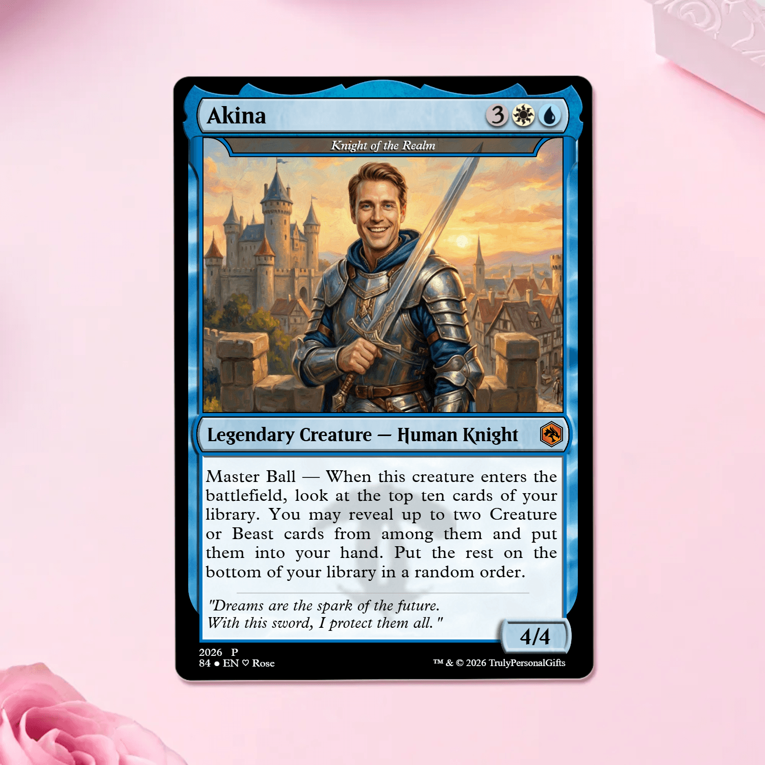 Custom Magic The Gathering Card, Personalised MTG Gift for Boyfriend, Custom Fantasy Portrait from Photo, Funny Anniversary Valentine Gift for Him