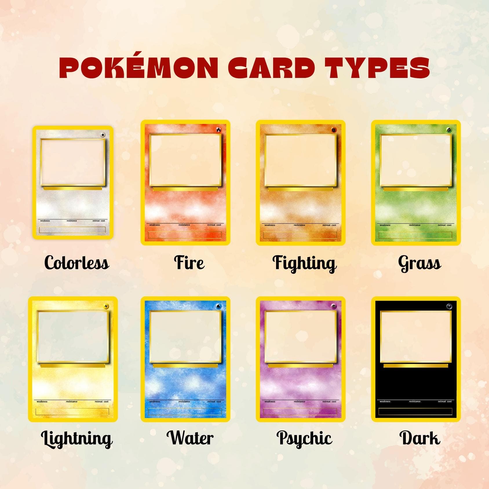 Custom Pet Pokémon Card Basic Type - Personalized Dog Cat Photo Art - Unique Gift for Pet Lover - Birthday Memorial Keepsake - image 4