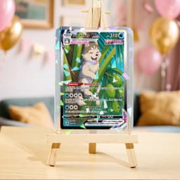 Custom Pet Pokémon Card | Personalized Pet Trading Card | Turn Your Dog or Cat into Pokémon | Funny Anime Card Gift for Pet Lovers - thumbnail 4