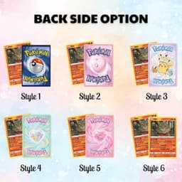 Custom Couple Pokémon Style Card – Personalized Wedding Gift, Anniversary Keepsake, Engagement Present, Valentine’s Day Card - thumbnail 4