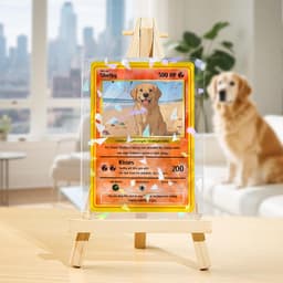 Custom Photo & Text Game Card – Poke Card Gift for Pet Lover - thumbnail 2