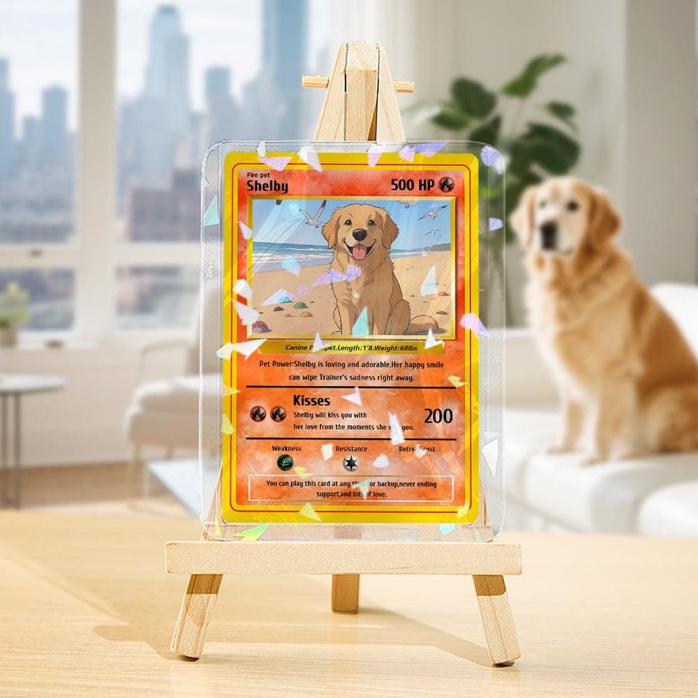 Custom Photo & Text Game Card – Poke Card Gift for Pet Lover - image 2