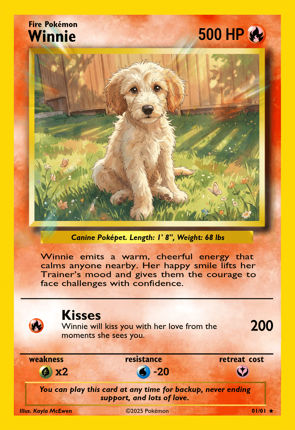 Front Custom Holographic Card