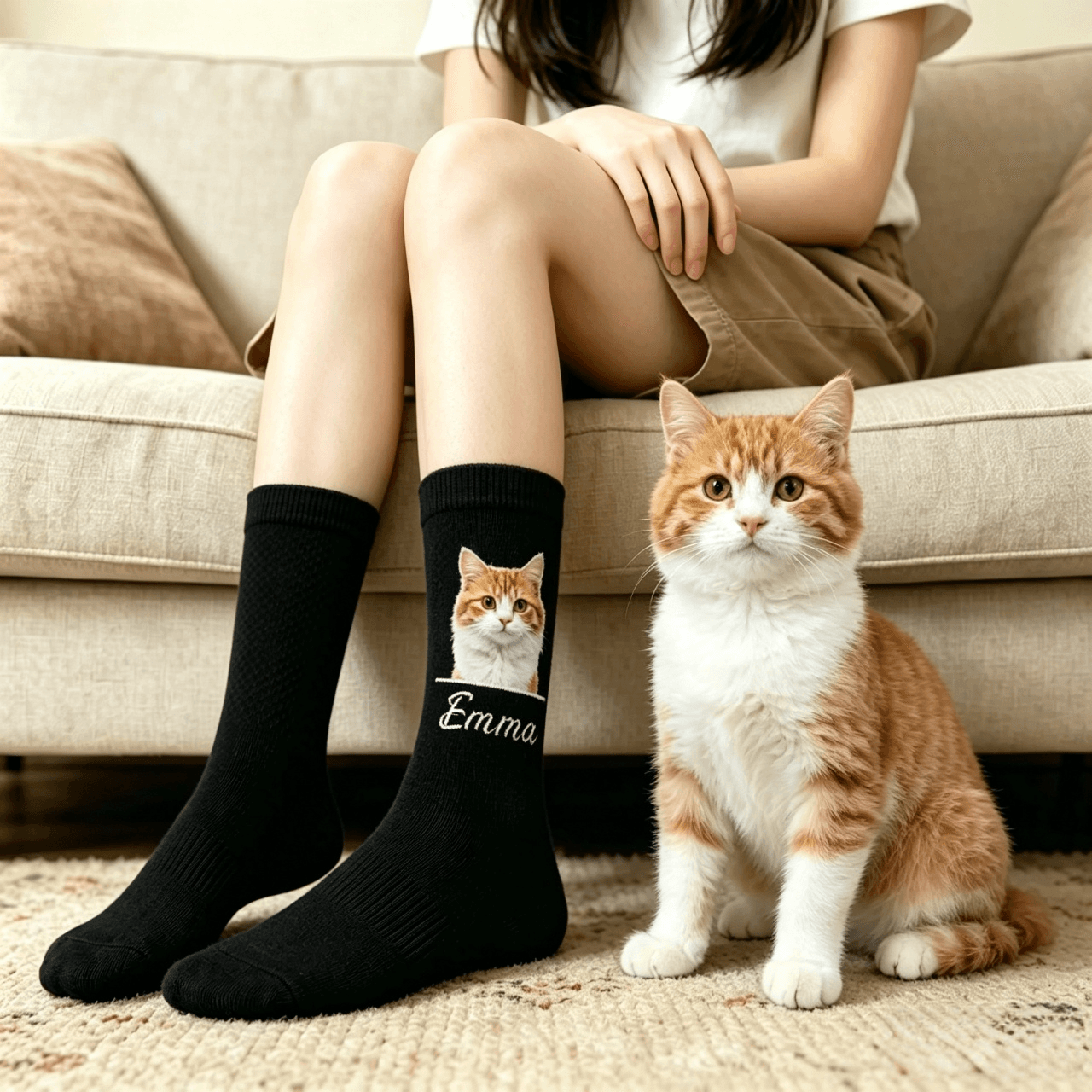 Custom Pet Photo Socks, Personalized Pet Socks, Custom Dog Socks, Mothers Day Gifts, Cat/Dog Dad Gifts, Dog Face Socks, Pet Lovers Gift